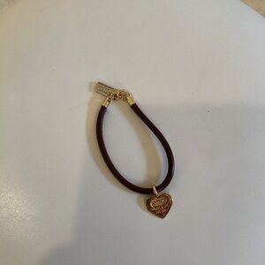 Coach Girlfriend Brown Leather Bracelet, VINTAGE